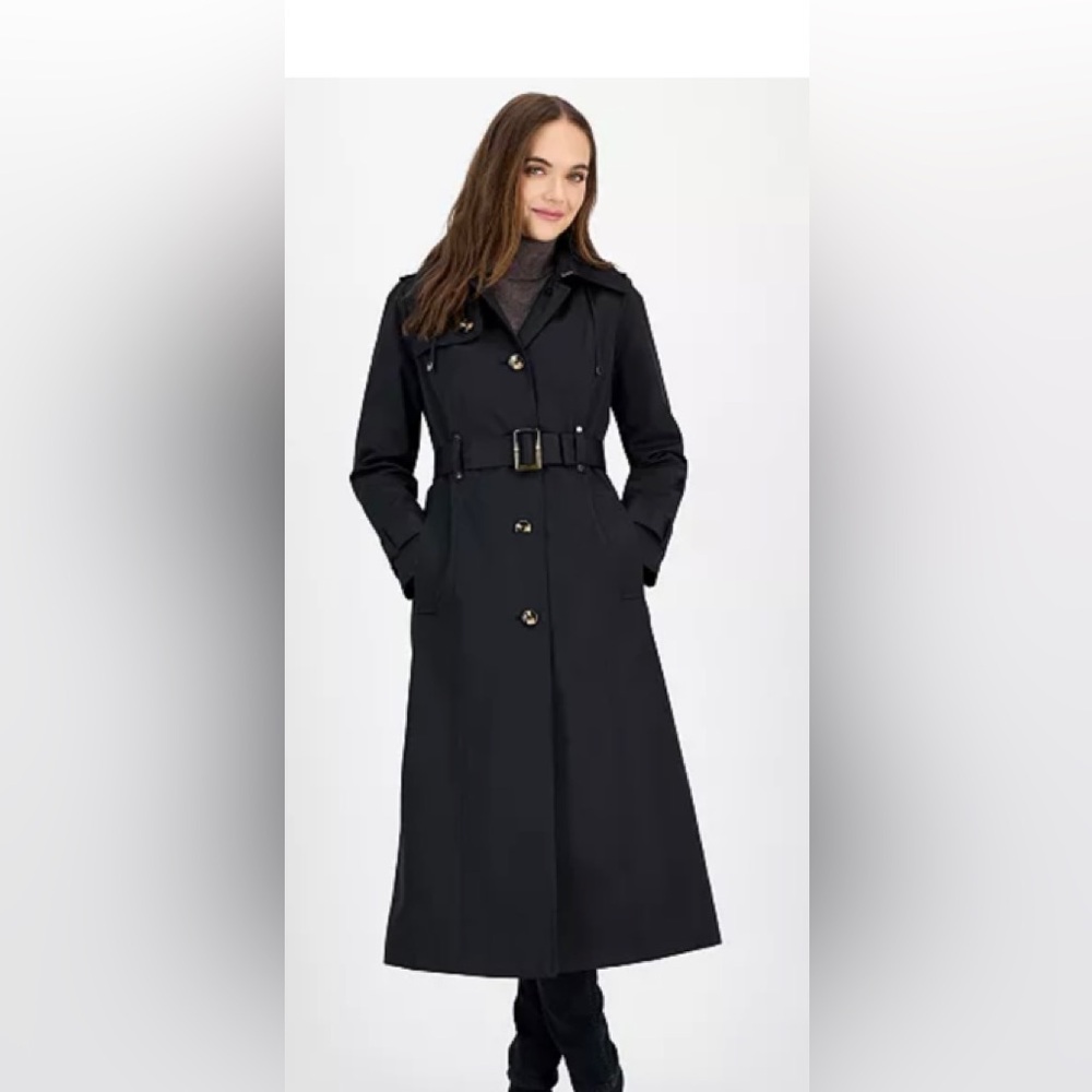 London Fog Black Trench Coat